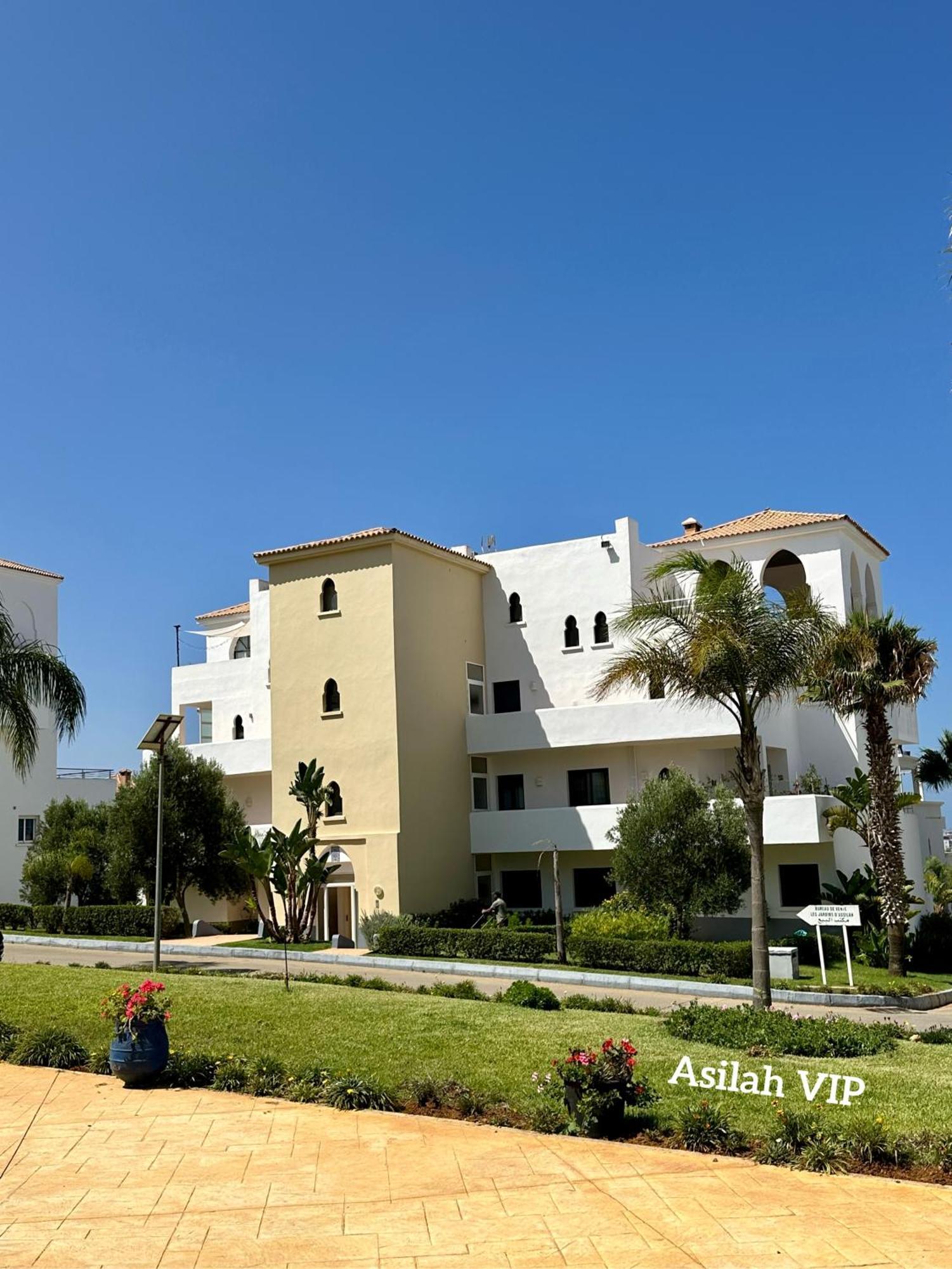Asilah Vip - Haut Standing - Vue Mer - Piscines - Plage A 5 Minute - Garage Privee - Acces Pmr Esterno foto
