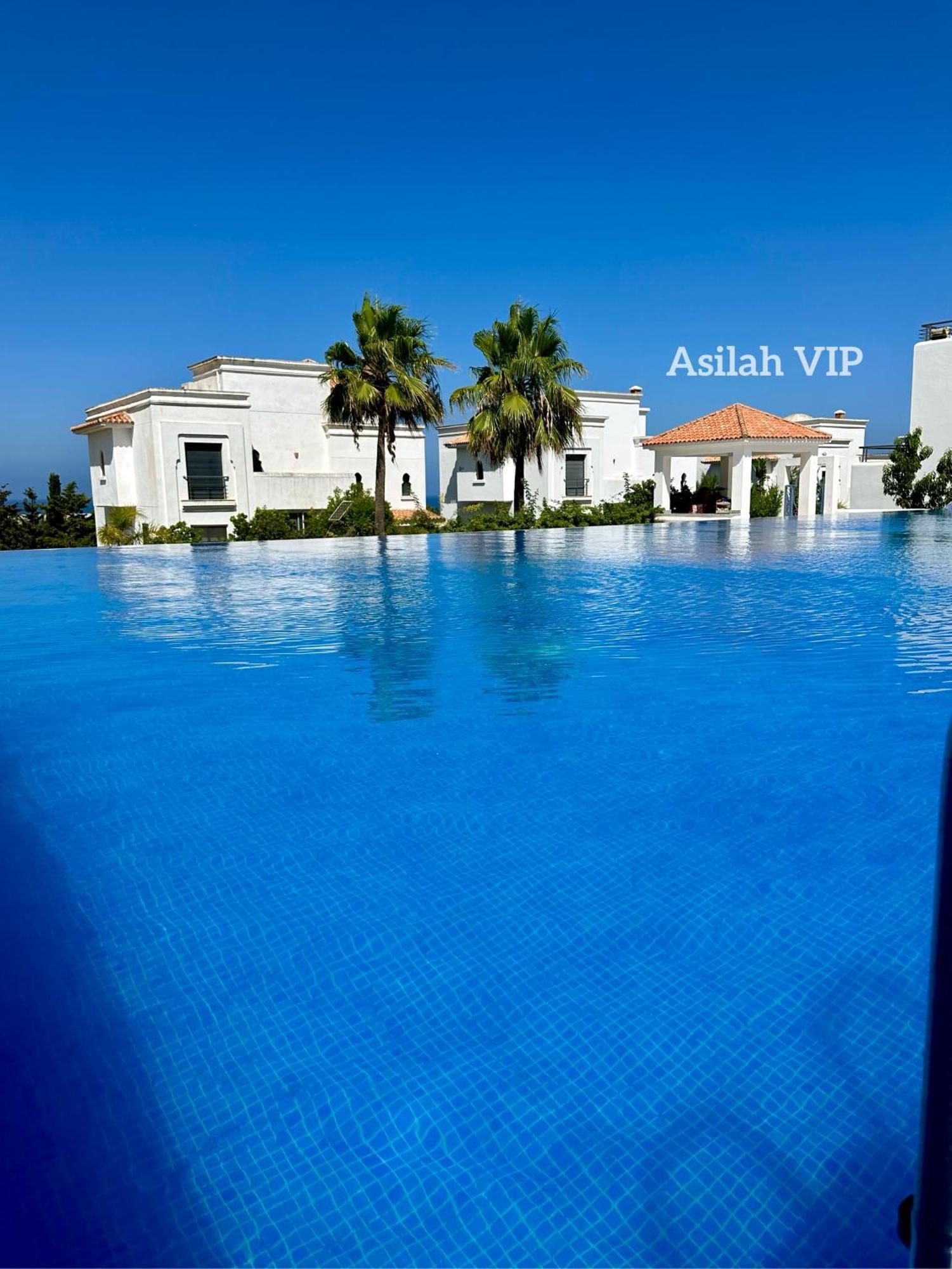 Asilah Vip - Haut Standing - Vue Mer - Piscines - Plage A 5 Minute - Garage Privee - Acces Pmr Esterno foto